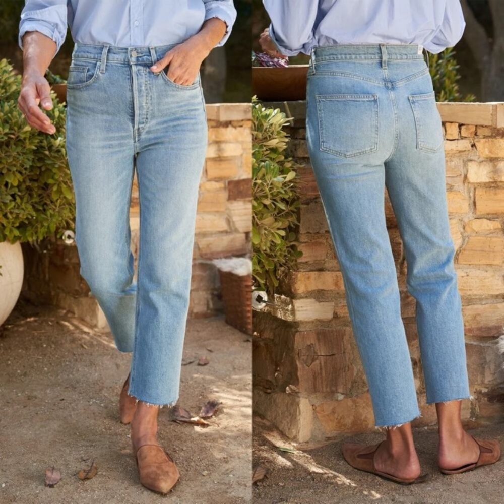 Frank & Eileen Light Wash Straight Leg Jeans